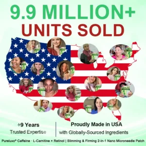 [FDA-Registered & GMP Certified]👩‍⚕️|𝙋𝙪𝙧𝙚𝙡𝙪𝙭𝙤® Caffeine · L-Carnitine × Retinol | Slimming & Firming 2-in-1 Nano Microneedle Patch🇺🇸|𝘉𝘢𝘤𝘬𝘦𝘥 𝘣𝘺 𝘴𝘤𝘪𝘦𝘯𝘤𝘦 | 10-𝗂𝗇-𝟣 𝖿𝗈𝗋𝗆𝗎𝗅𝖺 | 𝑅𝑒𝑠𝑢𝑙𝑡𝑠 𝑖𝑛 7 𝑑𝑎𝑦𝑠 ⏳
