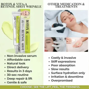 👏🌿Proudly Made in the USA💫QIAWI® Advanced Peptide Botox-Style + Vita-A Retinol Lifting Renewal Cream – Today Only 70% OFF