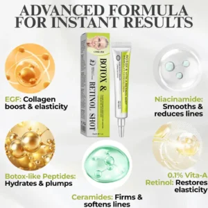 👏🌿Proudly Made in the USA💫 Advanced Peptide Botox-Style + Vita-A Retinol Lifting Renewal Cream – Today Only 70% OFF