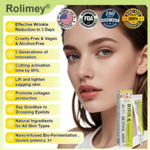 ❤️Rolimey® Botox & Vita-A Retinol Shot Wrinkle💫-Lift Tightening cream - Last Day Promotion 50% OFF