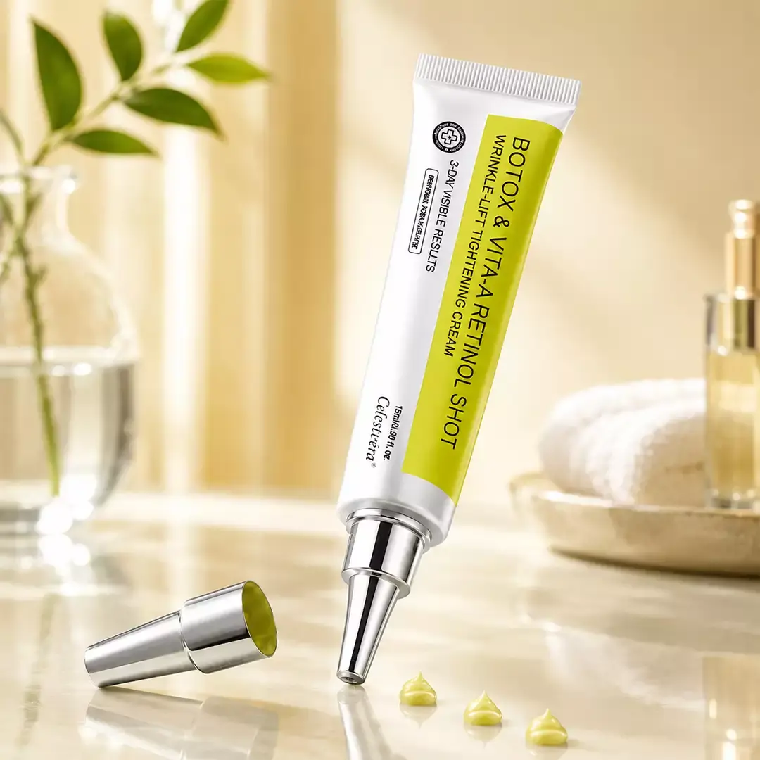 👩⚕️
🏆
Made and shipped from the Canada
Made & shipped from Canada
💫
Celestvéra®
Botox & Vita-A Retinol Shot Wrinkle-Lift Tightening Cream
🔥Last Day Promotion
70% OFF
