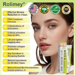 Official Store 🇺🇸|❤️Rolimey® Botox & Vita-A Retinol Shot Wrinkle-Lift Tightening cream - Last Day Promotion 50% OFF